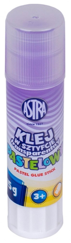 GLUE STICK 15G PASTEL TRANSPARENT PUD A 24 ASTRA 401121001